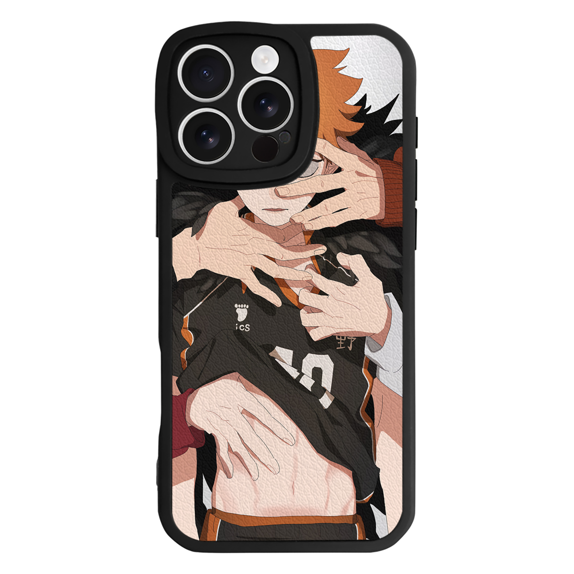 （画像用） ハイキュー!! Haikyu!! 【iPhone 16シリーズ対応】シリコンスマホケース（レザー調） 材質：シリコン